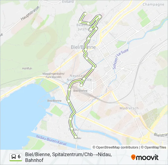 6 Bus Line Map
