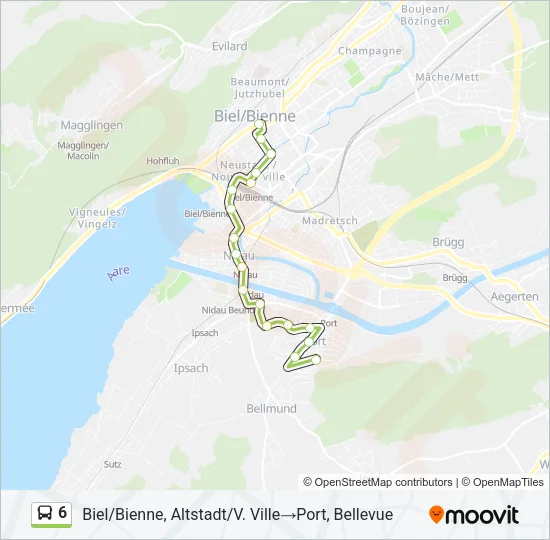 6 Bus Line Map