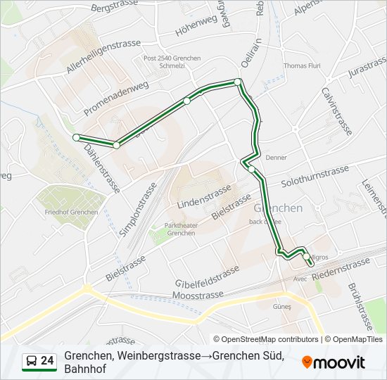 24 Bus Line Map