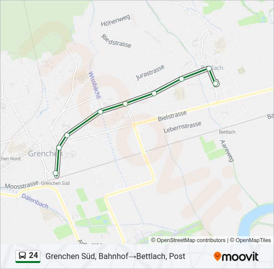 24 Bus Line Map
