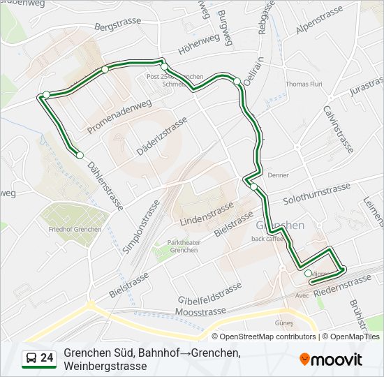 24 Bus Line Map