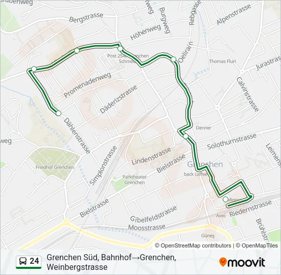 24 Bus Line Map