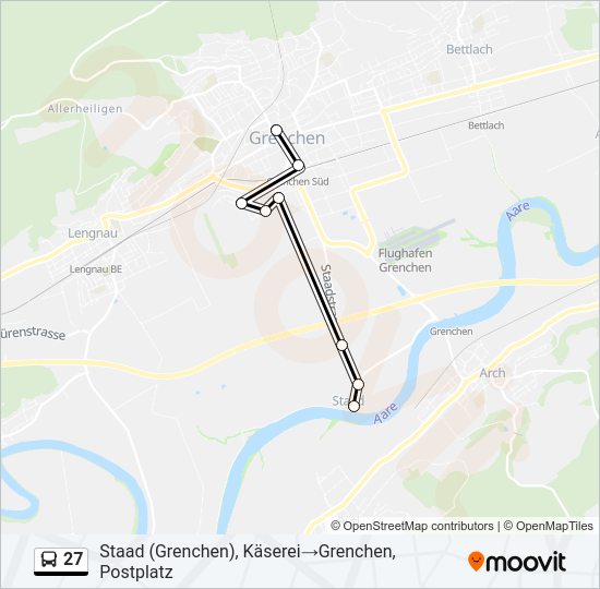 27 Bus Line Map