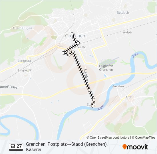 27 Bus Line Map