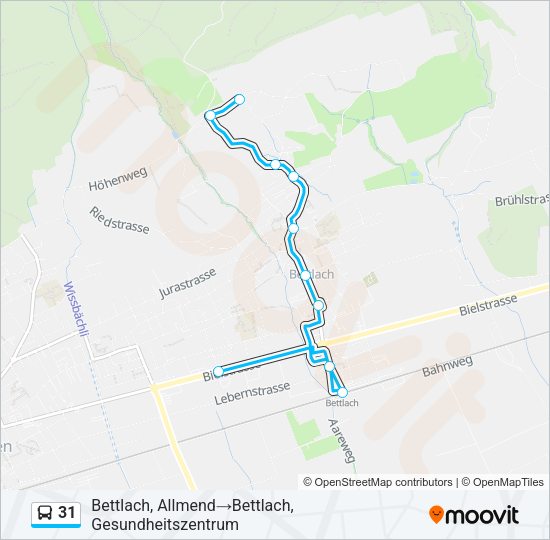 31 Bus Line Map
