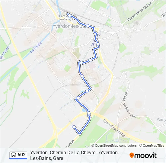 602 Bus Line Map