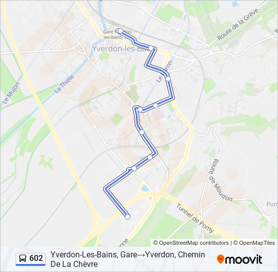 602 Bus Line Map
