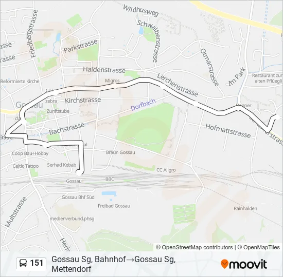 151 Bus Line Map
