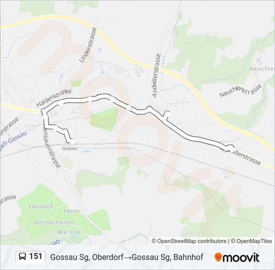 151 Bus Line Map