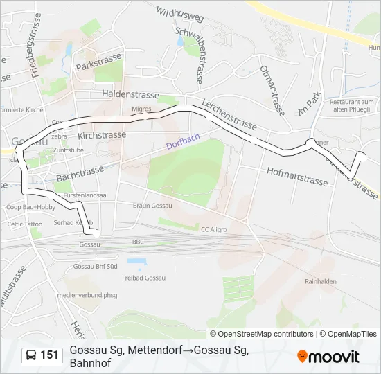 151 Bus Line Map