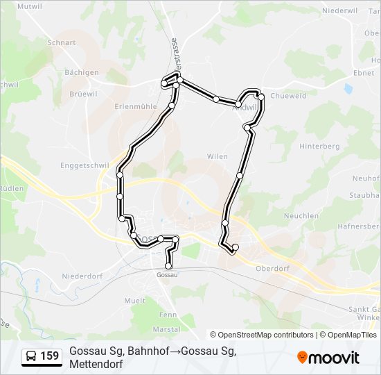 159 Bus Line Map