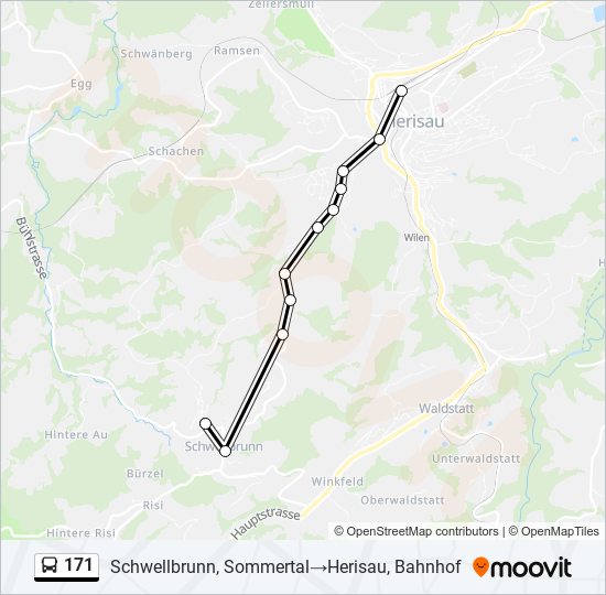 171 Bus Line Map