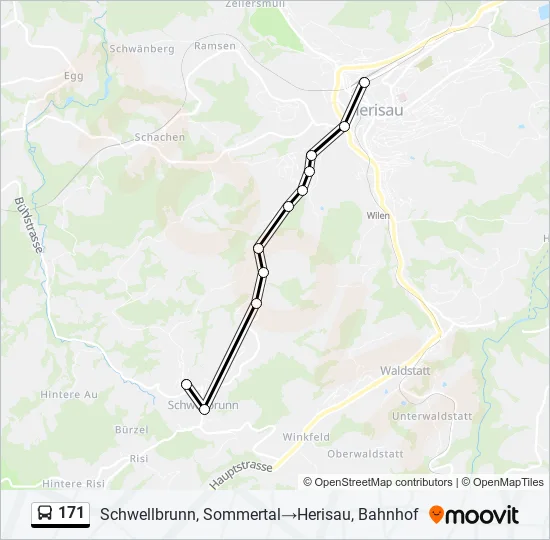 171 Bus Line Map