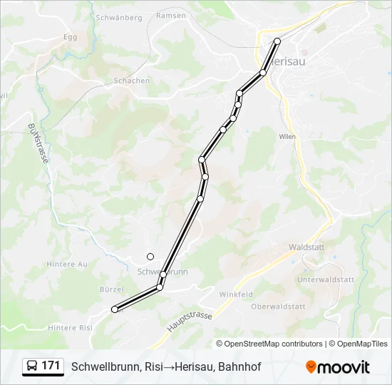 171 Bus Line Map