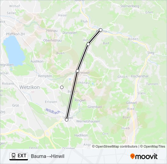 EXT Train Line Map