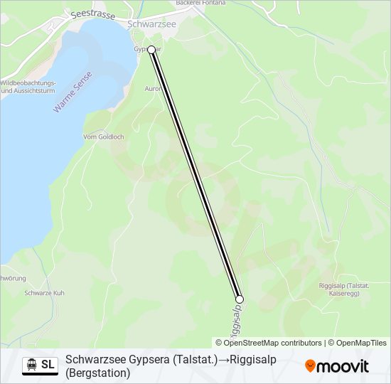 SL Cable Car Line Map