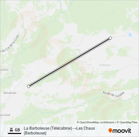 GB Cable Car Line Map