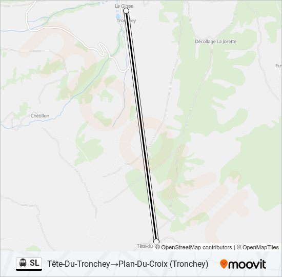 SL Cable Car Line Map
