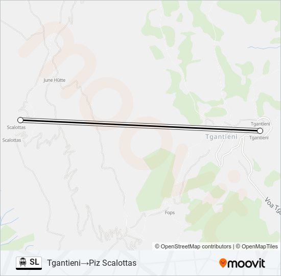 SL Cable Car Line Map