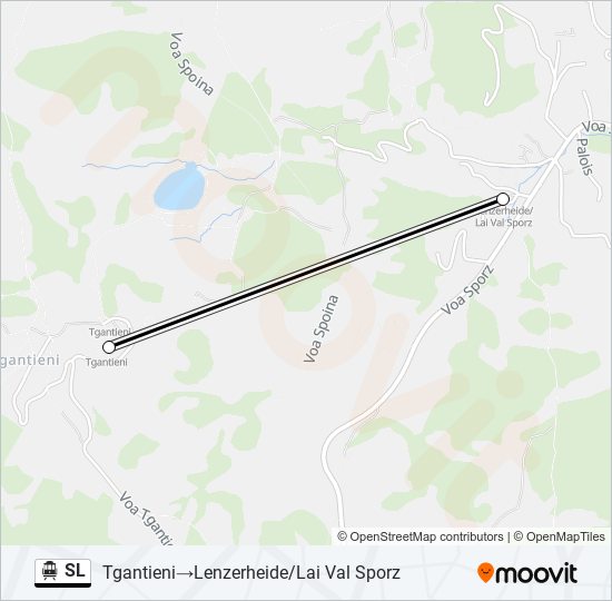 SL Cable Car Line Map