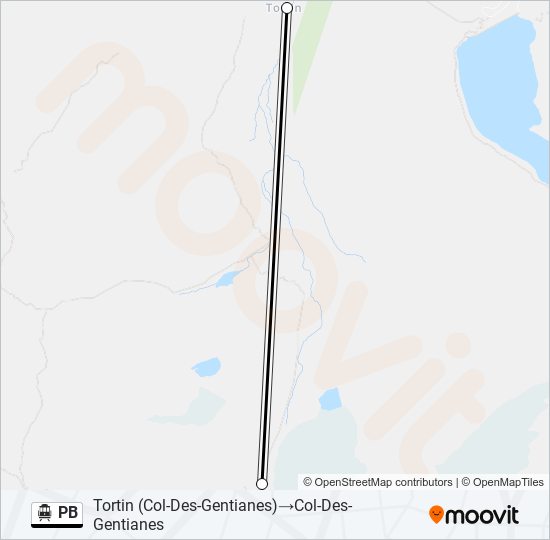 PB Cable Car Line Map