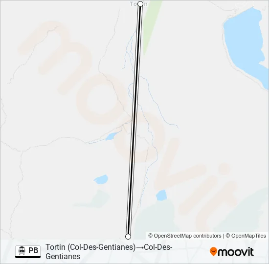 PB Cable Car Line Map
