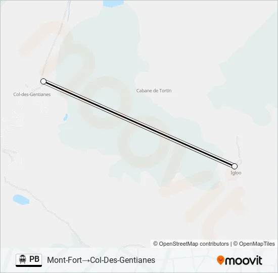 PB Cable Car Line Map
