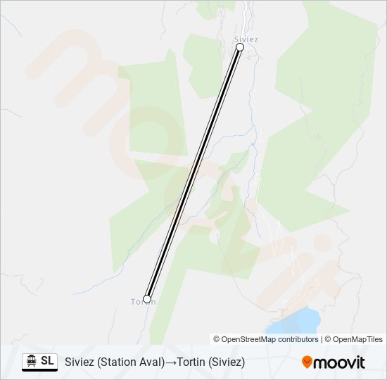 SL Cable Car Line Map
