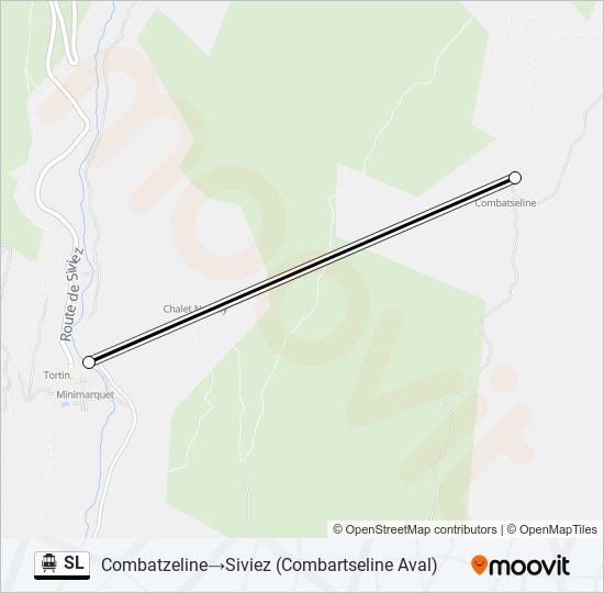 SL Cable Car Line Map