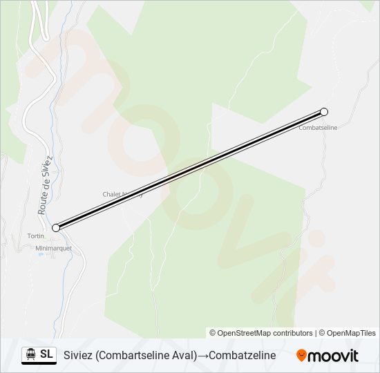 SL Cable Car Line Map