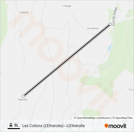 Seilbahnlinie SL Karte