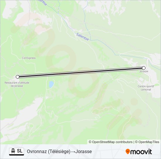 SL Cable Car Line Map