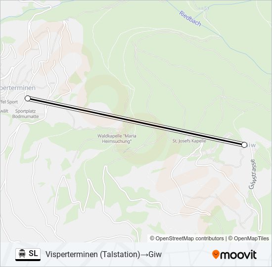 SL Cable Car Line Map