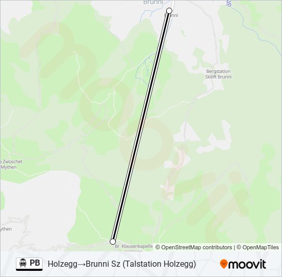 PB Cable Car Line Map