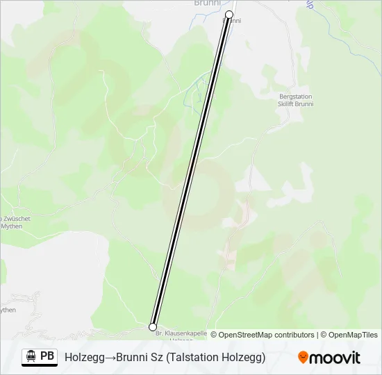 PB Cable Car Line Map