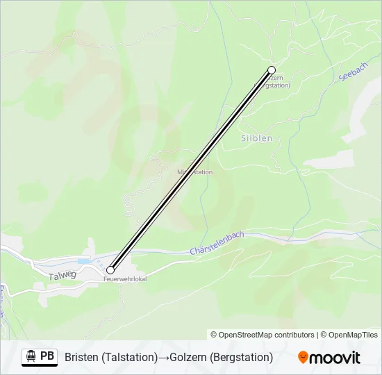 PB Cable Car Line Map