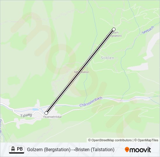 PB Cable Car Line Map