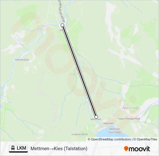 LKM Cable Car Line Map