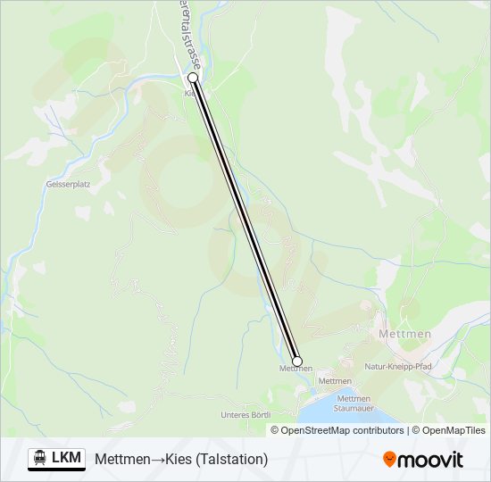 LKM Cable Car Line Map