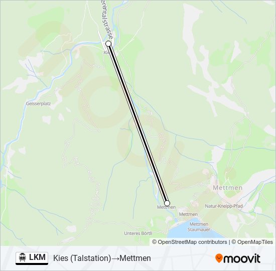 LKM Cable Car Line Map