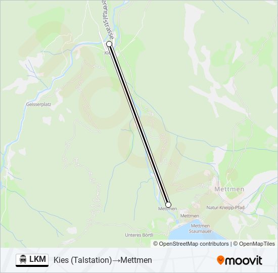 LKM cable car Line Map