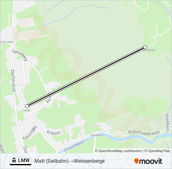 LMW Cable Car Line Map