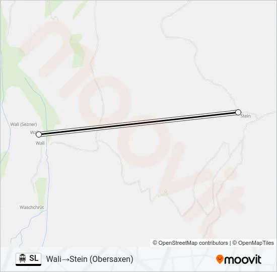 Plan de la ligne SL de téléphérique