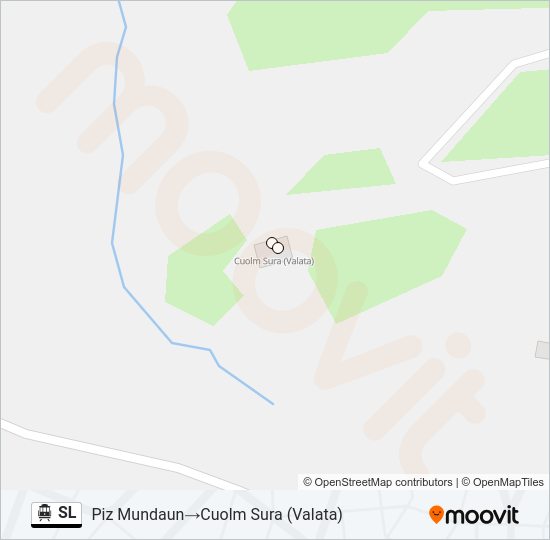 SL Cable Car Line Map