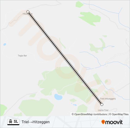 SL Cable Car Line Map