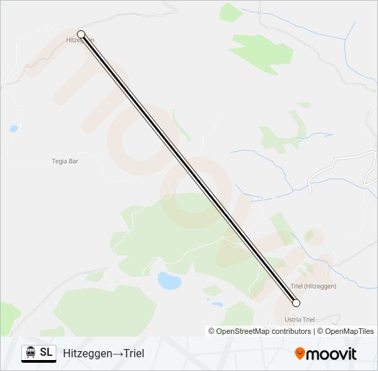 SL Cable Car Line Map