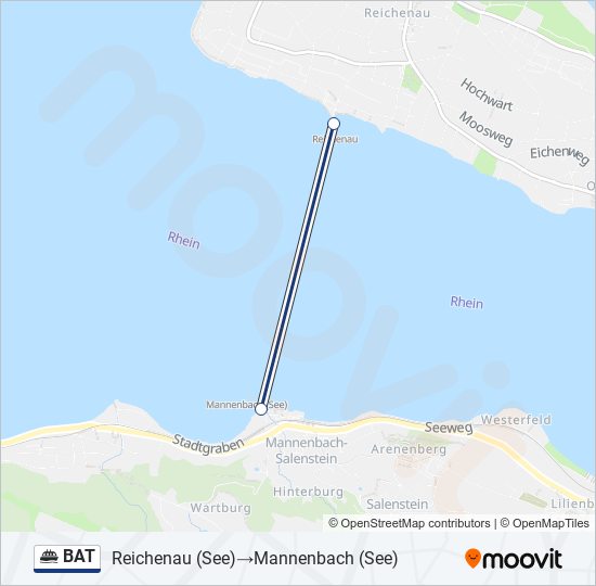 BAT Ferry Line Map