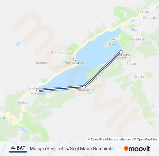 BAT Ferry Line Map