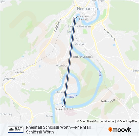 BAT Ferry Line Map