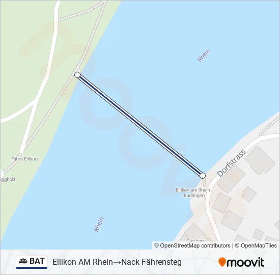 BAT Ferry Line Map